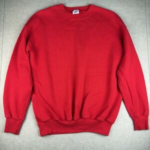 Vintage Ultra Sweats Crewneck Sweatshirt XL Red Blank 80s 90s‎ Made in USA